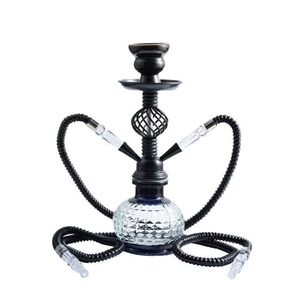 Vattenpipa kit med 2 slangar, 12'' Vattenpipa kit, premium slang