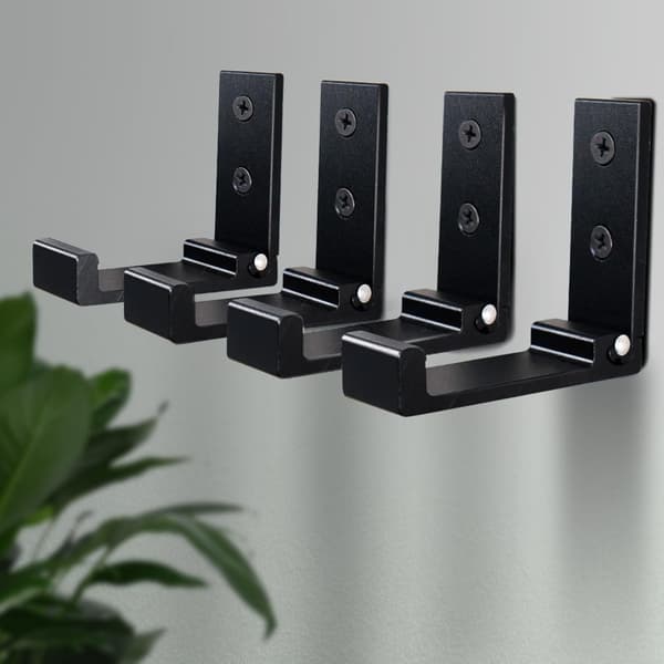 Paket Fällbara Kapphängare Krokar, Aluminiumlegering black