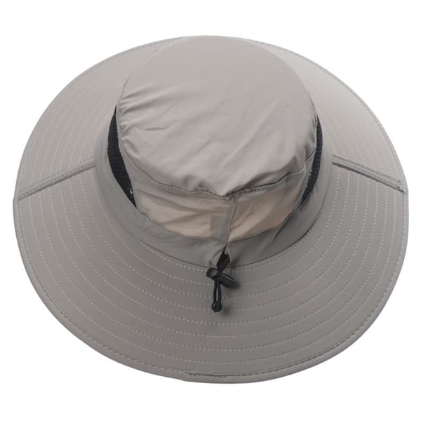 Solhat til mænd og kvinder, sammenklappelig safarihat, havehat, solbeskyttelseshat light grey 55-60cm