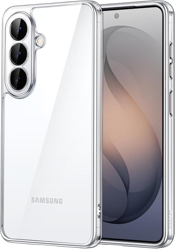 Etui til Samsung Galaxy S26 Plus, anti-gulning, gjennomsiktig