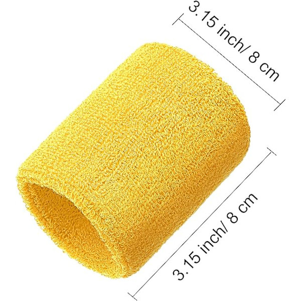 6 kpl Urheilurannekkeet Imuvat Hikinauhat Koripallolle, Urheilulle fluorescent yellow