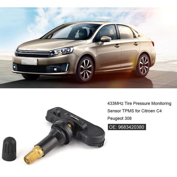 433MHz TPMS Däcktryckssensor för Citroen C4 Peugeot 308 9683420380 - Däcktrycksövervakningssensor