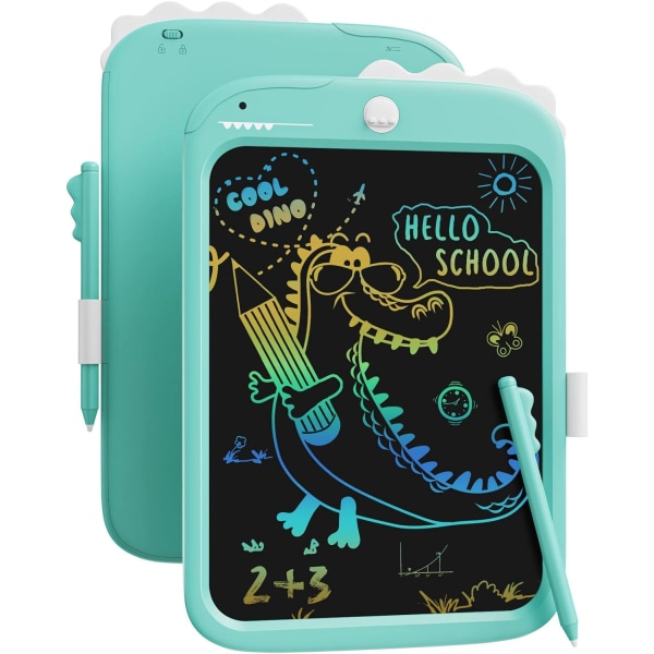 LCD-skrivplatta Dinosaurieleksak för barn, Doodle Board ritplatta med låsfunktion, raderbar, bärbar, pedagogisk inlärningsleksakspresenter