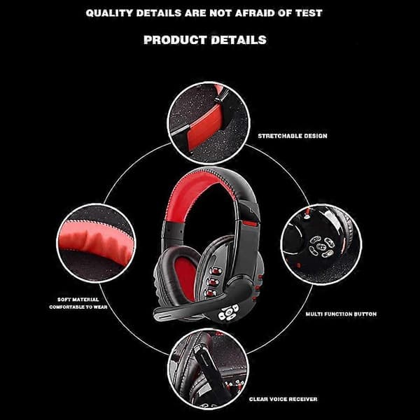 OVLENG V8-1 Bluetooth Headset Støjreduktion HiFi Lyd Hovedtelefon med Mikrofon