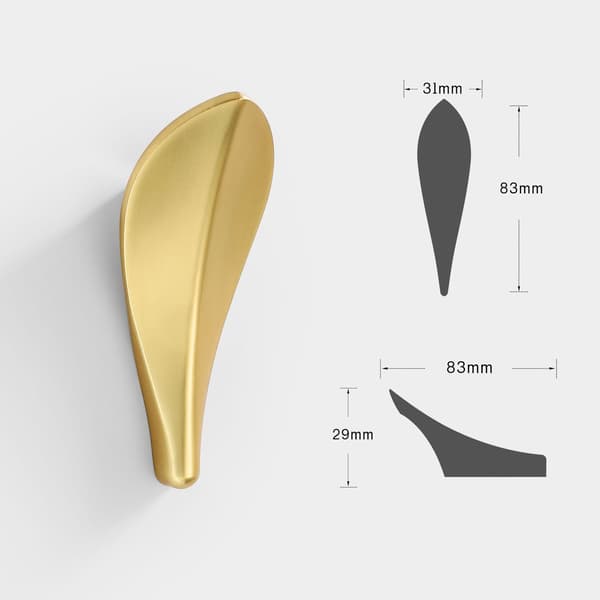 Guld Køkkengreb 4 stk., Skabgreb, Skuffegreb, Guldgreb, Møbelgreb, Zink Legering, Gendan Møbler