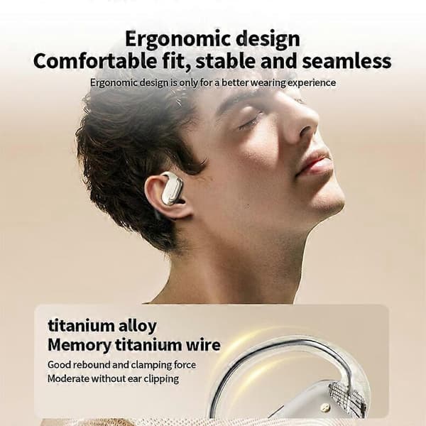 Typ B T19 OWS Öronkrok Bluetooth Headset Trådlösa Hörlurar Vattentäta Hörlurar
