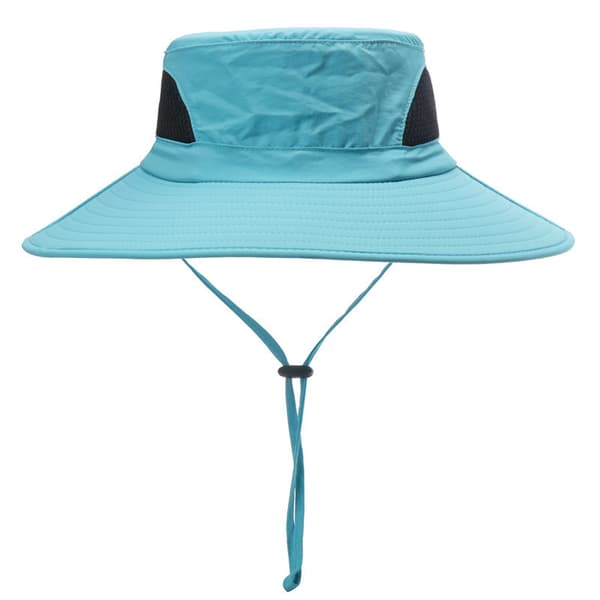 Solhat til mænd og kvinder - Sammenfoldelig safarihat - Havehat - Solbeskyttelseshat Sky blue 55-60cm