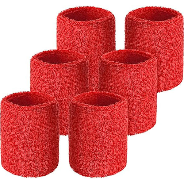 6 kpl Urheilurannekkeet Imuvat Hikinauhat Koripallolle, Urheilulle red