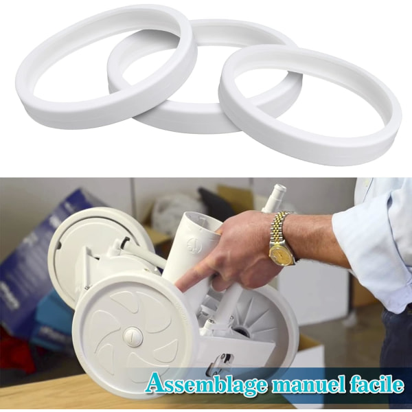 Bassenrengjører Erstatningsadapter Myk Slettegummi for Bassenrobot Polaris 180 280 360 380 C10