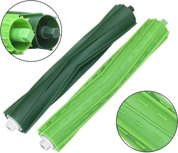 Multi-ytor Gummiborstar för iRobot i7 i7+ / i7 Plus i8 E5 E6 E7 Robotdammsugare, Roller Ersättningsdelar för Roomba E & I-serien