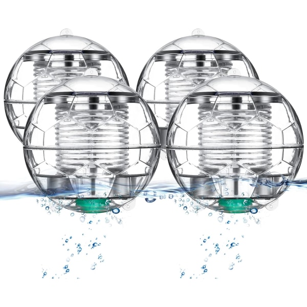 Lampsolcellslampa för simbassäng, flytande dammlampa med färgväxlande vattentät hängande bolllampa för trädgård, pool, träd, ABS-plast
