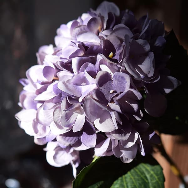 5-pack Konstgjorda Hydrangea Blommor i Silke, Blomsterarrangemang Dekoration 47cm Purple
