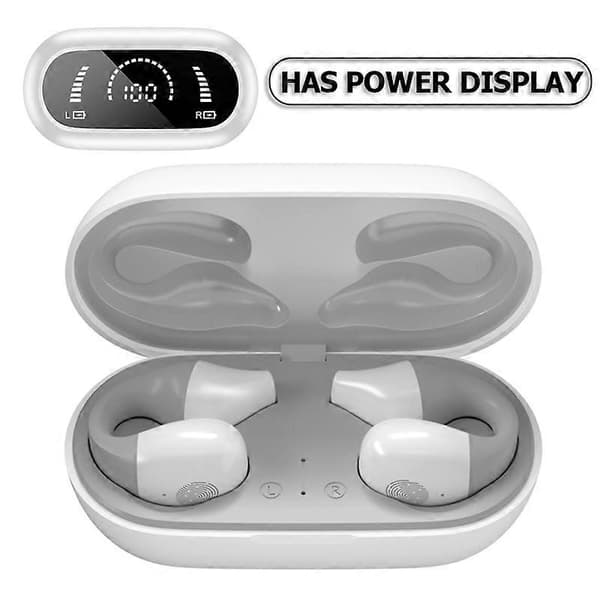 Typ D S03 TWS Bluetooth 5.2 Öronklämma Hörlurar Digital Display Smart Touch Trådlös Stereo Musik
