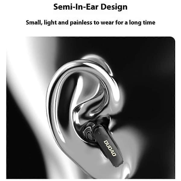 Typ B DUDAO U18Pro TWS Bluetooth Hörlurar Trådlöst Musikheadset med Transparent Laddningsfodral