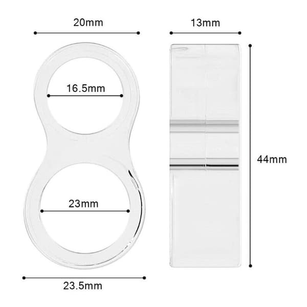 6 Dørstoppere for PVC-håndtak/Små silikon dørstopper/Ikke-giftig transparent dørstopper
