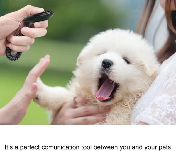 Hundklicker, 2 st hundklicker för träning med handledsrem