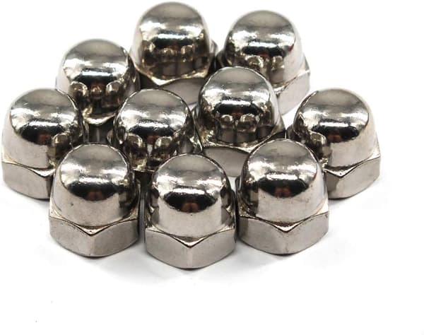 M6 Acorn Cap Nut Hex Nut Set 304 Rustfrit Stål (30stk)