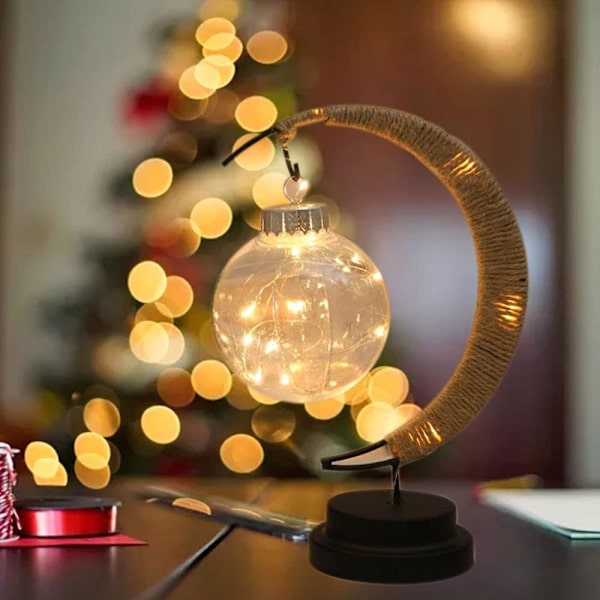 Lunar Lamp Smart Nattbordlampe USB-drevet LED Månelampe Henge Minne Månelampe, Soverom Nattbord Dekor