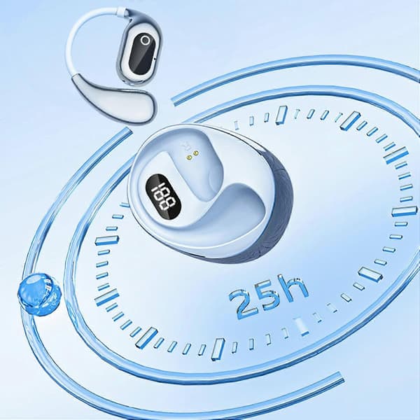 Typ C XG99 OWS Trådlösa Bluetooth Hörlurar Digital Display Sport Öronkrok Musik Samtal Headset