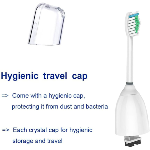 Ersättningsborsthuvuden, 4-pack, för Philips Essence elektrisk tandborste