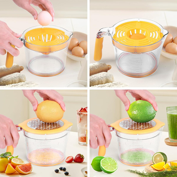 Multifunktionel manuel juicer fire i én køkkenredskaber husholdnings appelsinjuicer citron frugtjuicer