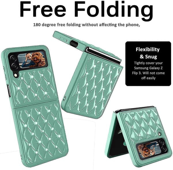Diamantglitterfodral Kompatibelt med Samsung Galaxy Z Flip 3