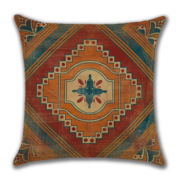 Abstrakte Kunst Putetrekk 45x45 cm Moderne Boho Geometriske Dekorative Pynteputetrekk Sofa Bil Firkantet Putetrekk Sett med 4
