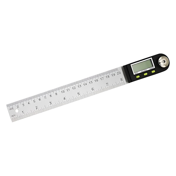 Digital Vinkelmåler Lineal 8 tommer Rustfrit Stål Digital Inclinometer Vinkelmåler med Data Hold Funktion og Nulstilling