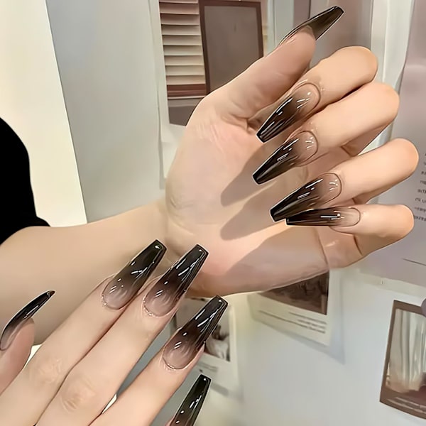 Dubbla nagelformar, 288 st gelnagelförlängningsform nagelförlängningstips full täckning akryl nagelformar nagelkonst manikyrverktyg