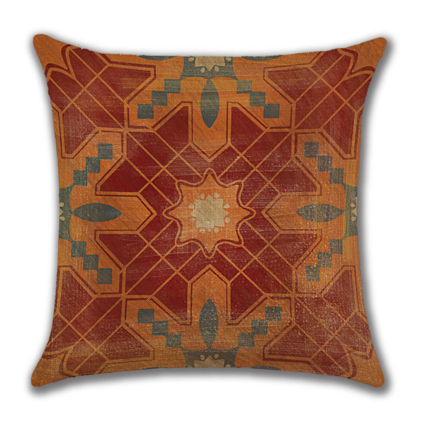 Abstrakte Kunst Putetrekk 45x45 cm Moderne Boho Geometriske Dekorative Pynteputetrekk Sofa Bil Firkantet Putetrekk Sett med 4