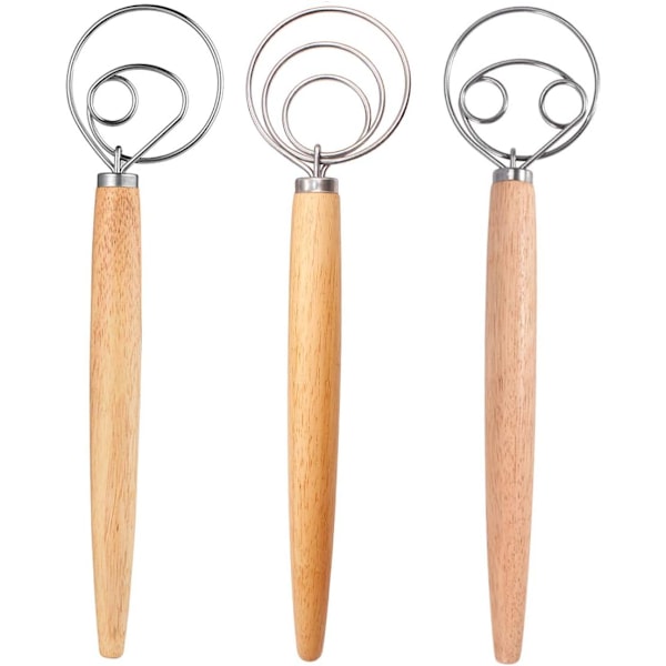 Degvisp, 3-pack Professionell Vispset i Rostfritt Stål