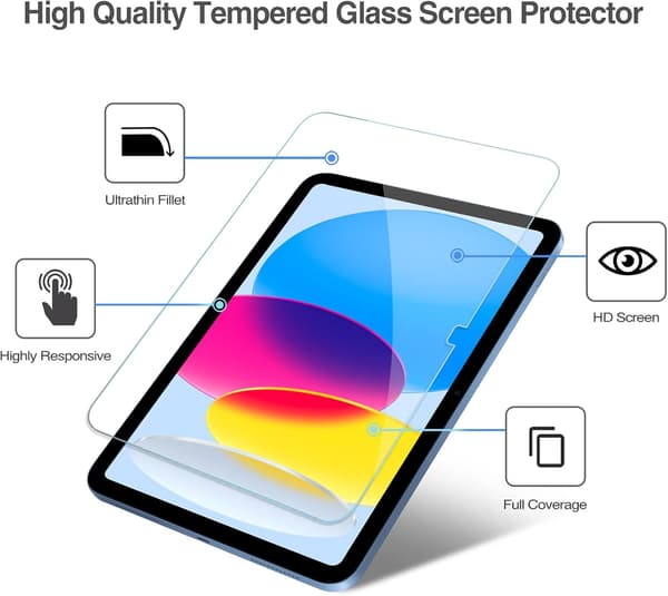 2-pack skärmskydd för iPad A16 2025 11:e 11\"/10:e 2022 10.9\"