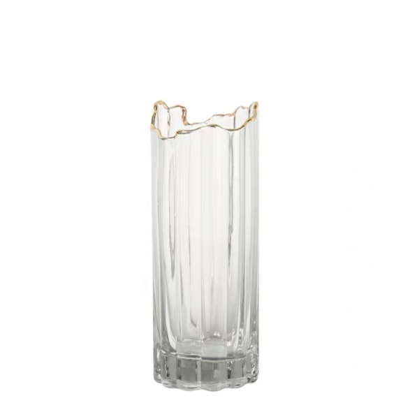 Glas Vase, Cylinder Vase Hjem Dekoration Clear 25*12cm