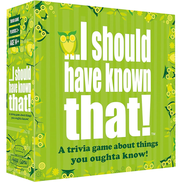 Jeg burde have vidst det! Quizspil Grøn til fest Green 5.7 x 5.7 x 1.8 inches