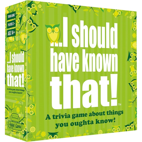 Minun olisi pitänyt tietää se! Trivia Game Green juhliin Green 5.7 x 5.7 x 1.8 inches