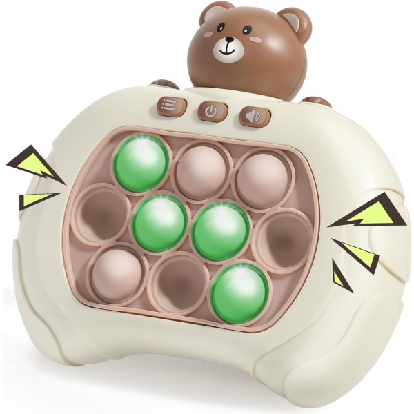 Quick Push Pop Game It Fidget Toys Pro för barn Vuxna, Handhållen pusselspelsmaskin, Squeeze Poppet Sensory, Julfödelsedagspresenter