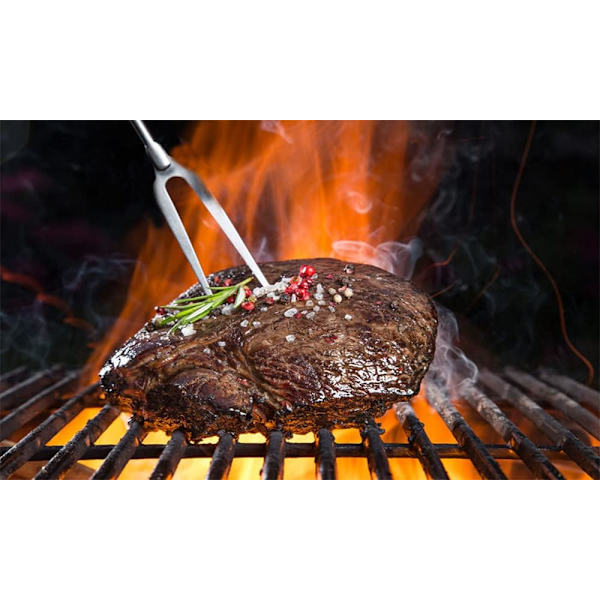 Spidd for rustfritt stål grill, grilltilbehør, spiddpinne, spiddspyd, grillredskap, Barbecook Kebab (8, farge)