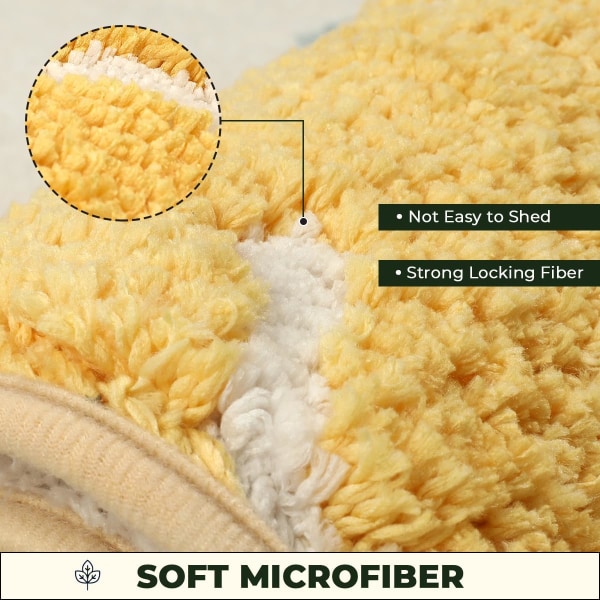 Superabsorberende Badeværelsesmåtte Antislip Badetæppe til Badeværelse Maskinvaskbar Bademåtte Blød Mikrofiber Bademåtte Flying Leaves 31" X 20"