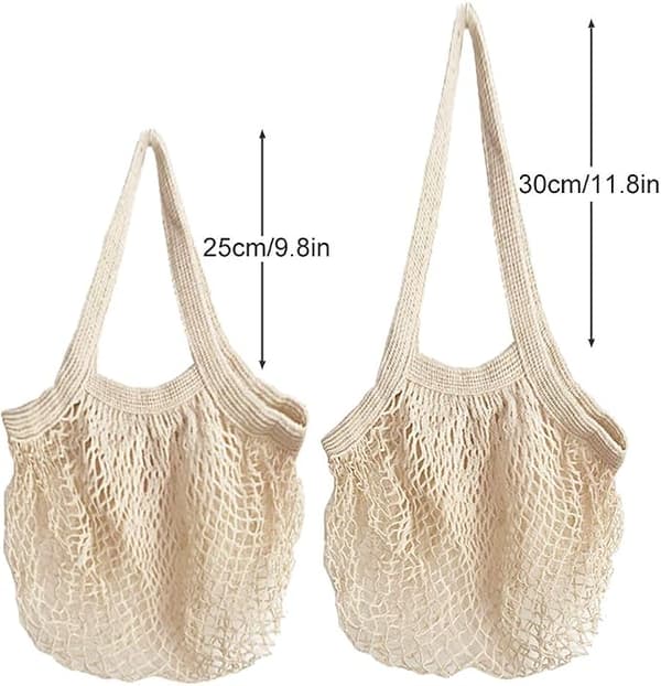 Mesh shoppingväska, axelväska, bomulls axelväska