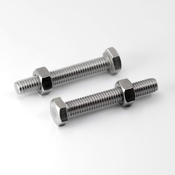 M6 x 50mm 20PCS Hex Socket Bolts 304 Rustfrit Stål Udvendig Hjørne Hex Skrue, Hex Bolte og Møtrikker Sæt