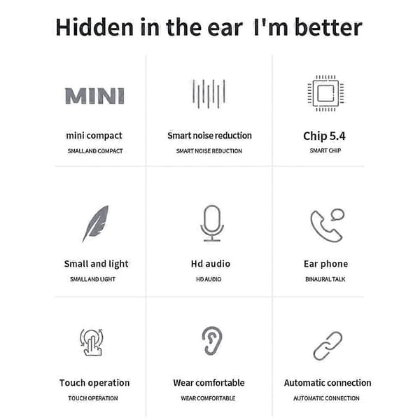 Typ B YW11 TWS Bluetooth Hörlurar ANC Brusreducering Trådlöst Sport Musik Samtal Headset