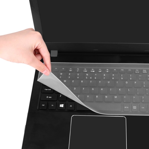 Universal tastaturcover til 15,6" bærbar notebook med numerisk tastatur (37*13,5 cm), vandtæt silikonetastatur, klart