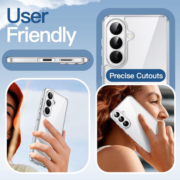 Etui til Samsung Galaxy S26 Plus, Anti-gulning, Gennemsigtig