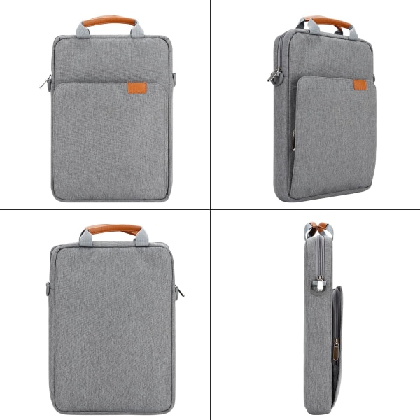 13 inch Laptop Sleeve with Shoulder Strap and Handle, Computer Bag Carrying Case for 13.3 Apple Macbook Air, Mac Pro with Padded