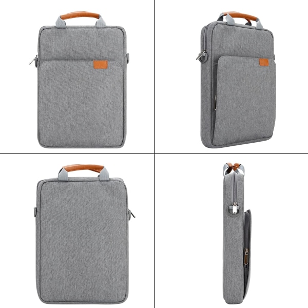 13 tommers Laptop-etui med skulderstropp og håndtak, datamaskinveske bæretaske for 13,3 Apple Macbook Air, Mac Pro med polstring
