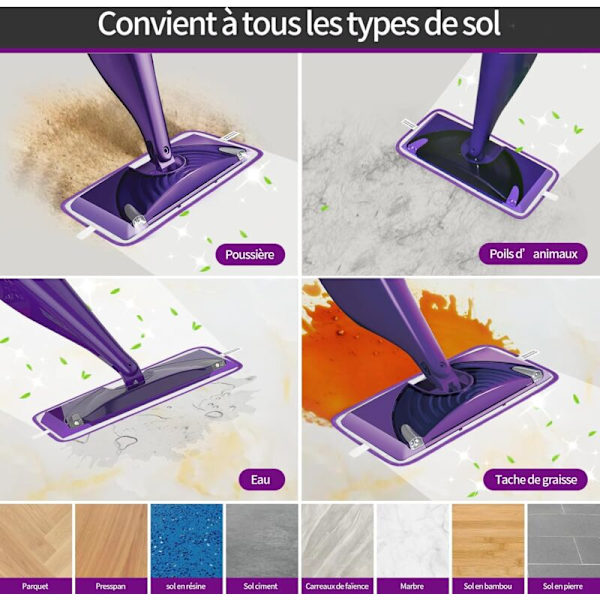 Genanvendelige vaskbare moppeklude til Swiffer WetJet Spray Microfiber Mopper - Maskinvaskbare