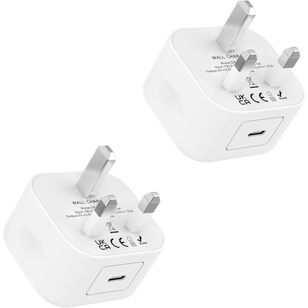 USB C -pistoke, 2 kpl USB C -pikalaturipistoke virtalähde