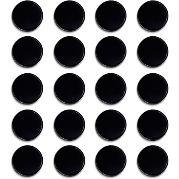 Kylmagnet, 20-pack kylmagneter, stark magnet whiteboard, skåpmagneter, kontorsmagneter Black 20PC-3CM