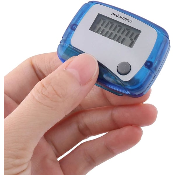 sourcingmap Urheilullinen 5-numeroinen LCD-näyttöinen digitaalinen askelmittari Pedometer Sininen