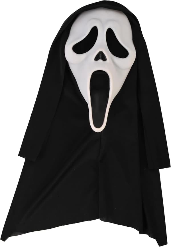 1 stk. licenseret blød latexmaske til voksne - One Size, 25 x 45 cm, ideel til Halloween